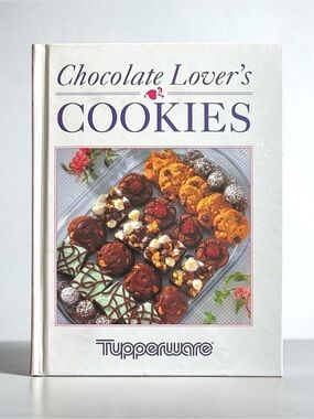 Vintage 1993 Tupperware Chocolate Lover’s Cookies Hardcover Cookbook